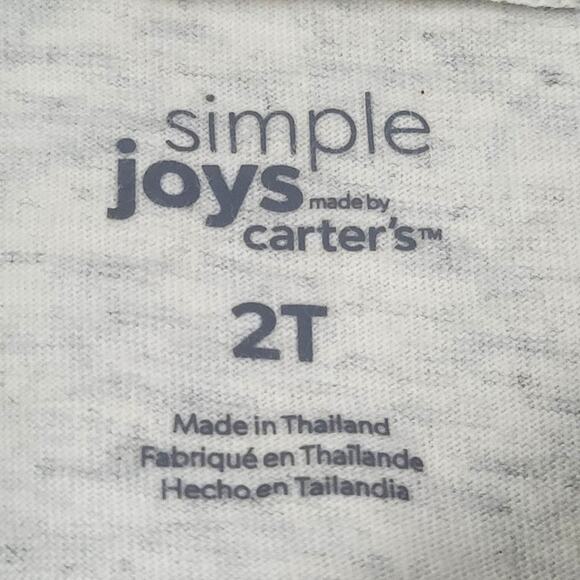 Simple Joys by Carter's Gray Toddler Shirt Size 2T - Picture 2 of 5